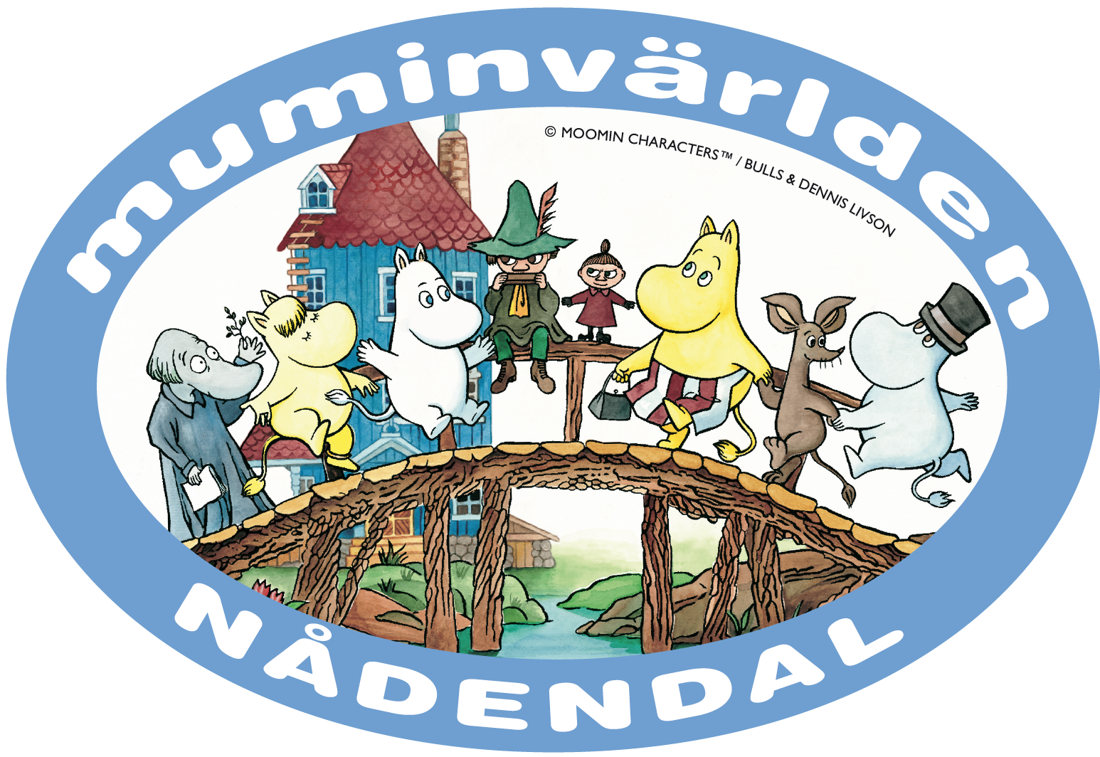 Muumimaailma logo sv