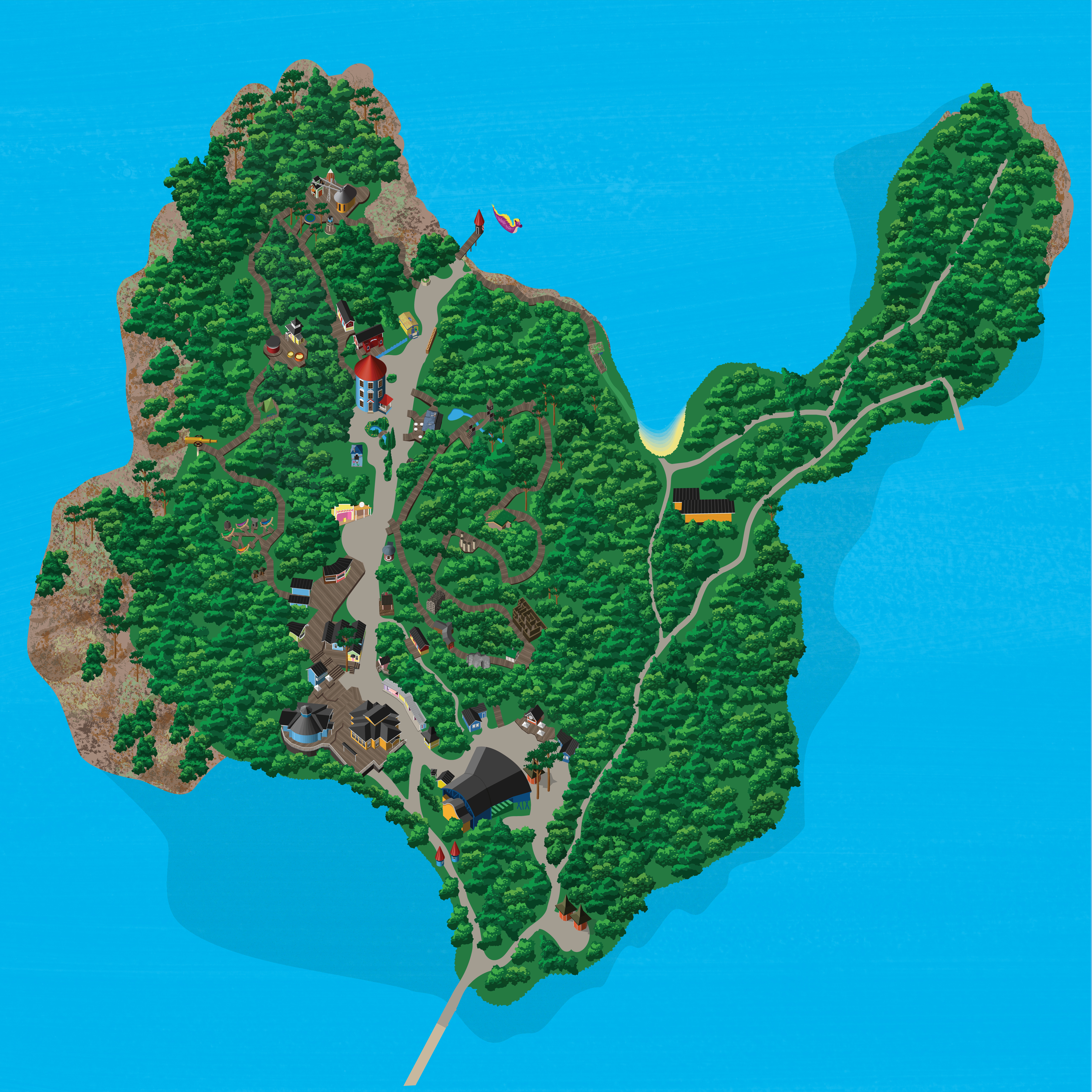 Muumimaailman kartta